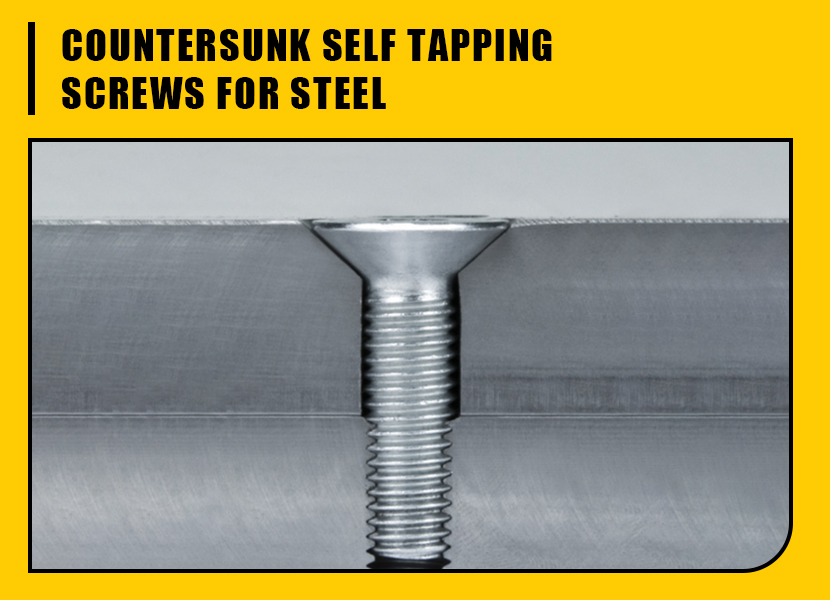 countersunk self tapping screws for steel