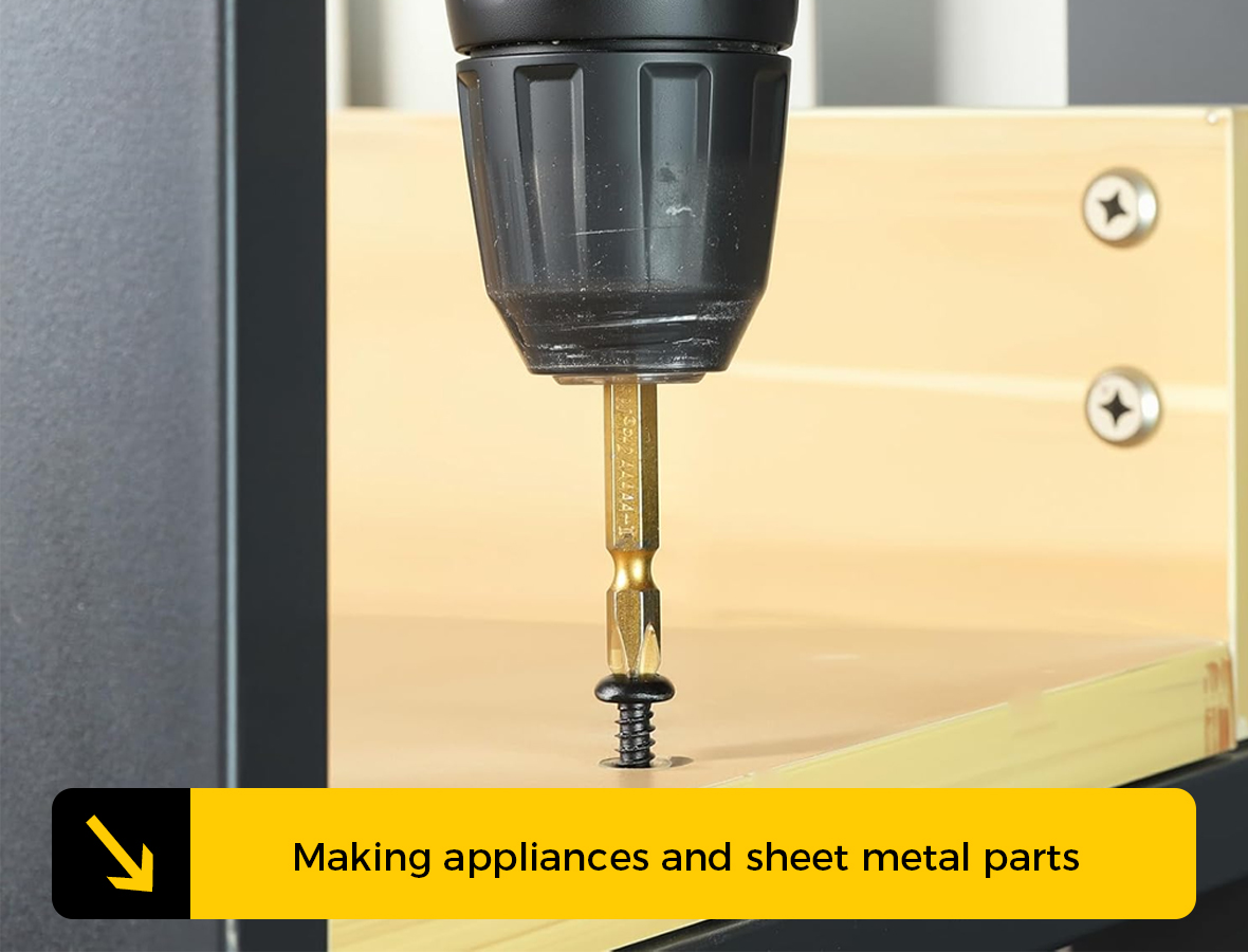 Making appliances and sheet metal parts
