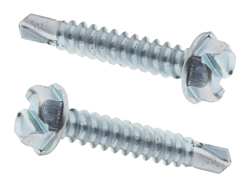 Slotted Drive Hex Head Self-Drilling Screws
