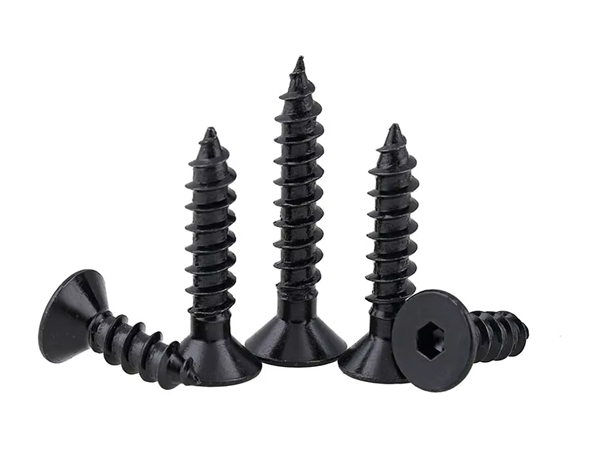 flat hex socket head wood screws