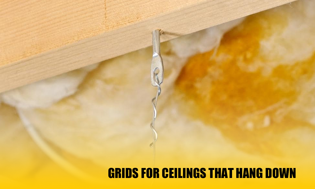Grids for ceilings that hang down