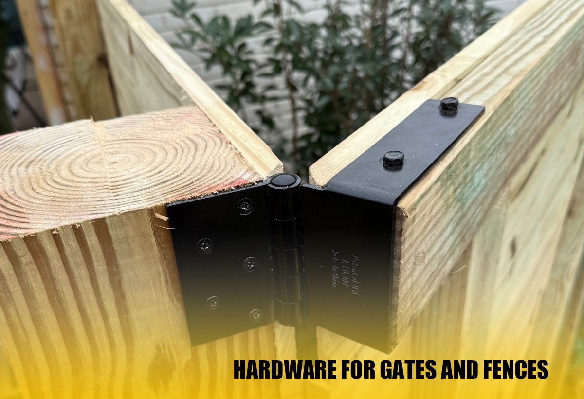 Hardware for gates and fences