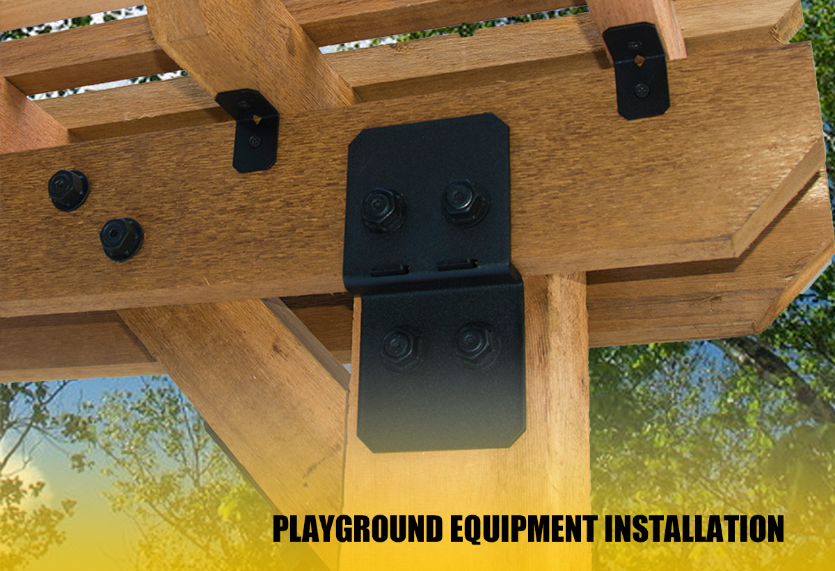 Playground equipment installation