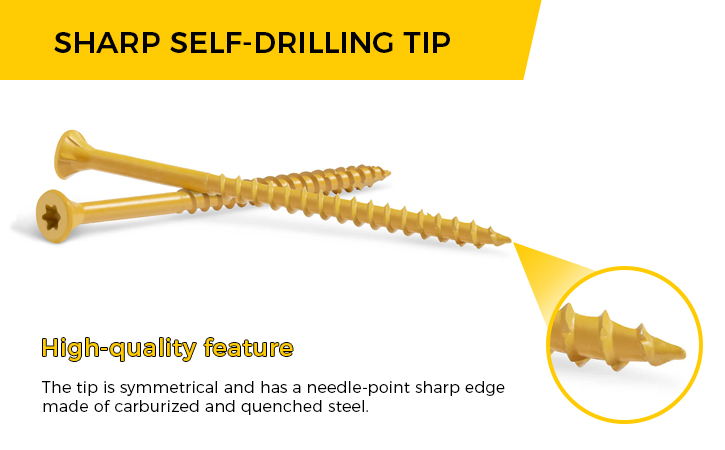 Sharp Self-Drilling Tip