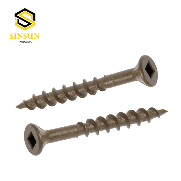 Square head wood screws