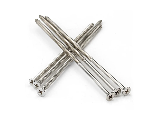 Stainless Steel  Flat Head Tapping Long Wood Screw