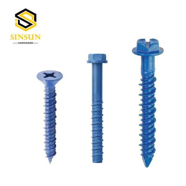 Blue Concrete Screws