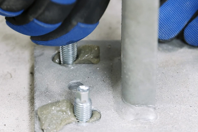 Structural Steel Column Base Fixing