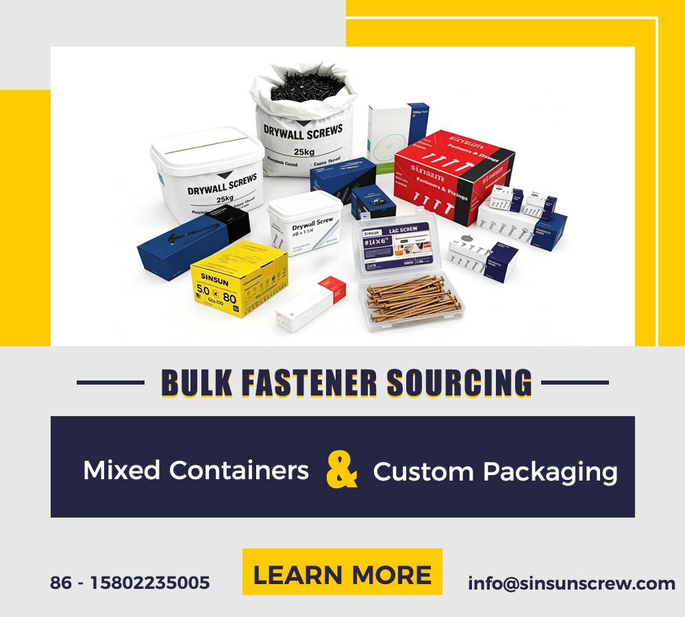 Bulk Fastener Sourcing with Mixed Containers & Custom Packaging