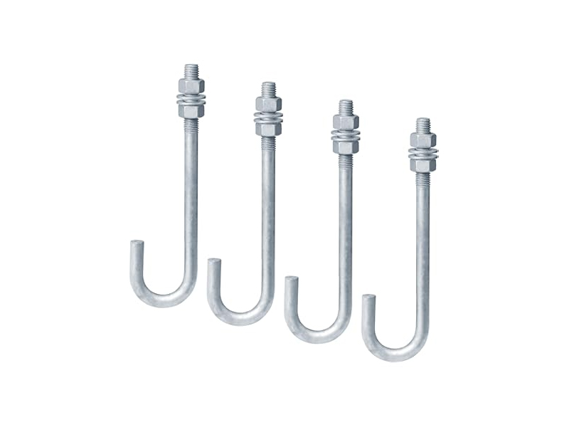 Carbon Steel J Bolts (Plain Finish)