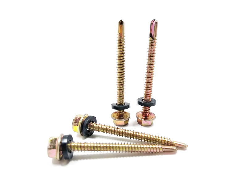Yellow Zinc Galvanized Roof Screw