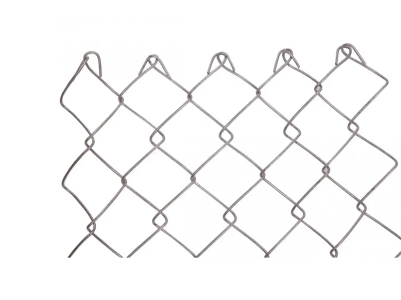 Diamond mesh chain link fence net