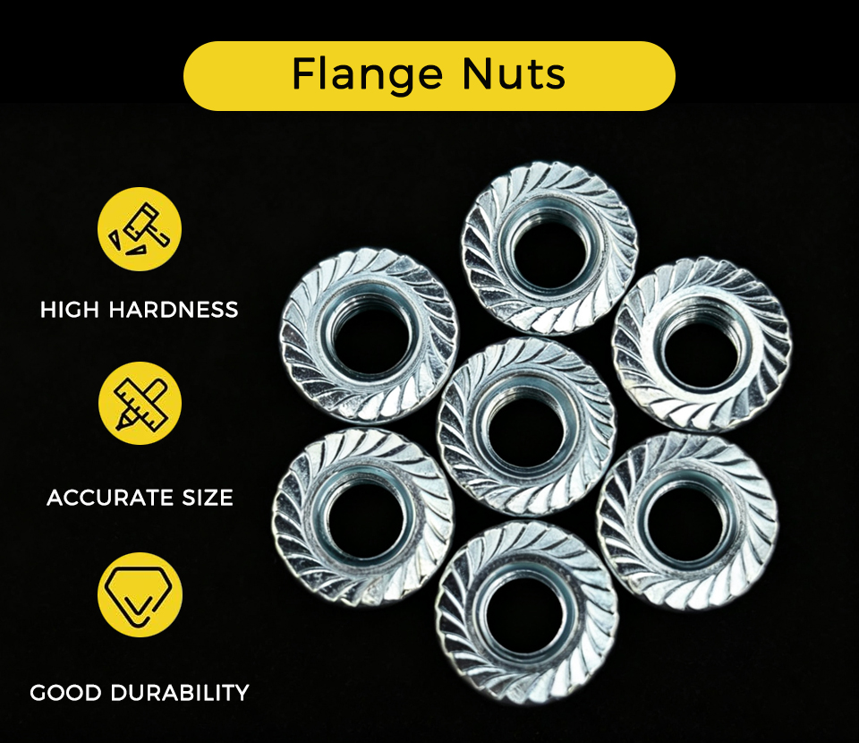 Sinsun Flange Nuts Nibii Ashishitsɔɔmɔ kɛ Nibii Ahe Srɔtofeemɔ