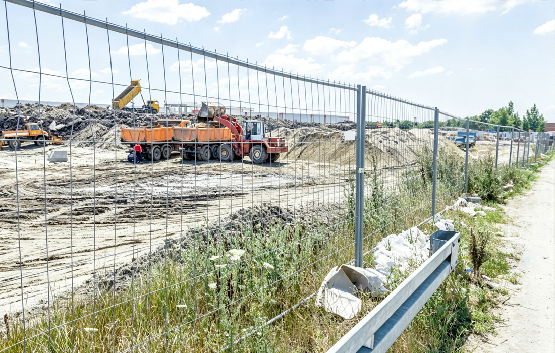 Welded Wire Fence for Construction Sites and Temporary Barriers
