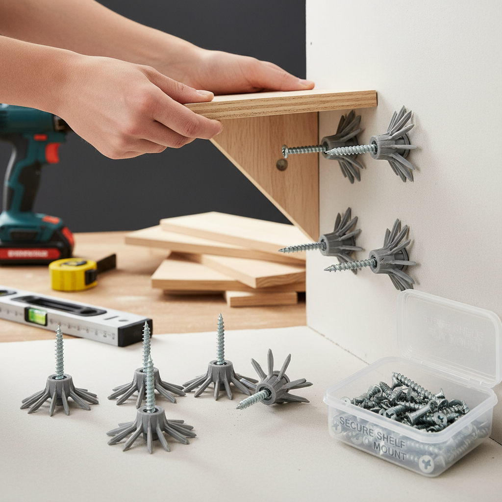 Self Anchor Screws For Secure Wall-Mounted Shelving