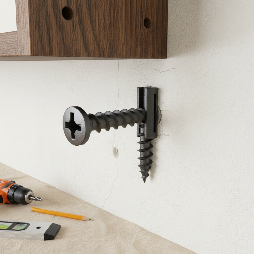 Self Tapping Screw For Secure Wall-Mounted Shelving