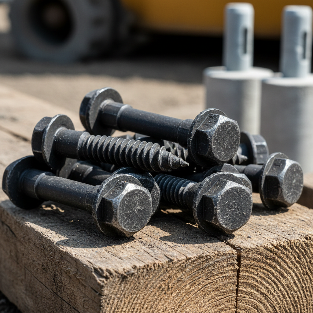 Hex Wood Screws For High-Load Equipment Anchoring