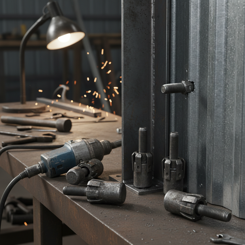 Wall Anchor Bolts For Metal-To-Metal Industrial Assembly