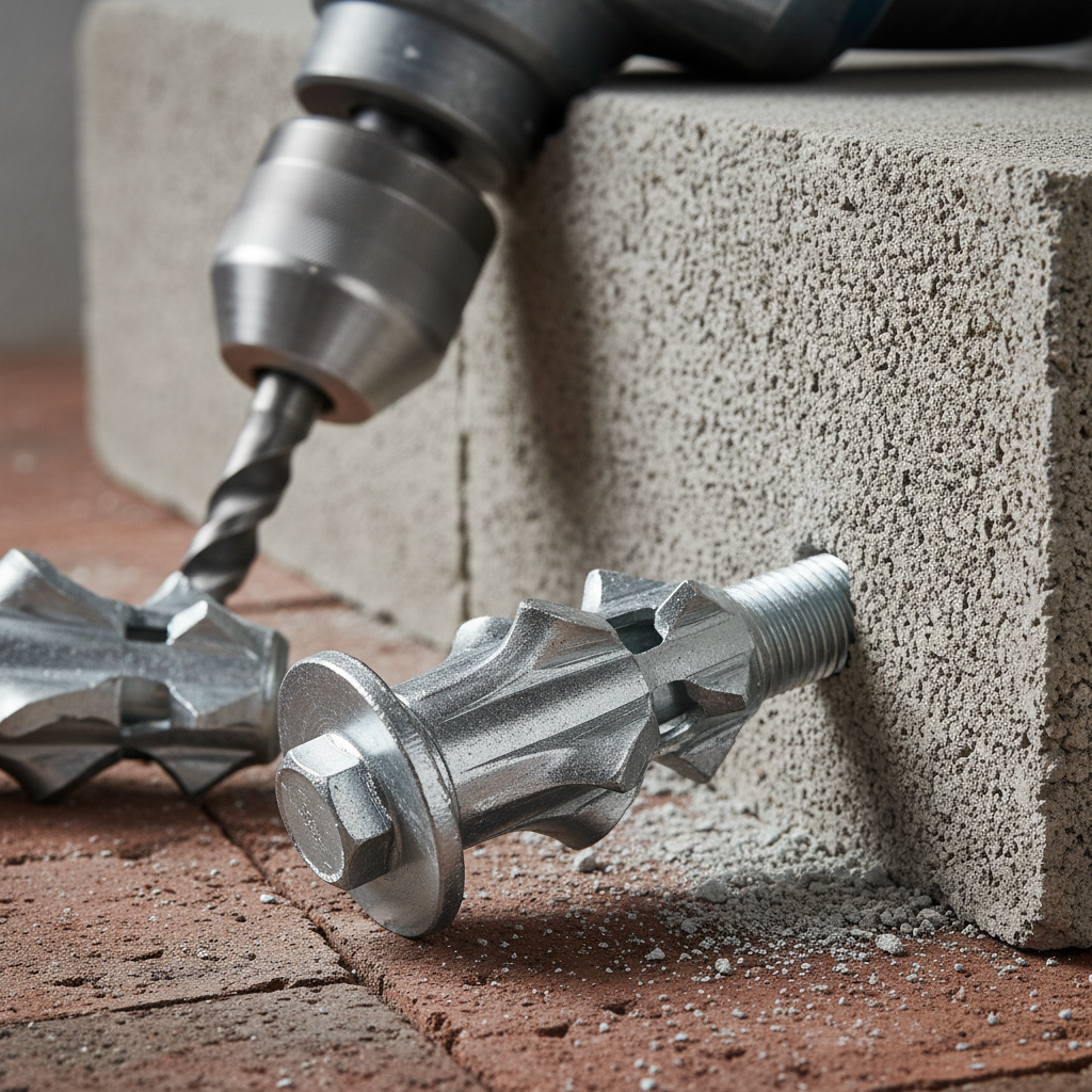 Wallboard Anchor For Concrete & Masonry Fastening