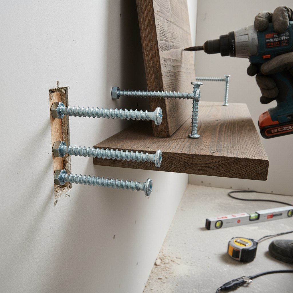 Wall Screws For Secure Wall-Mounted Shelving