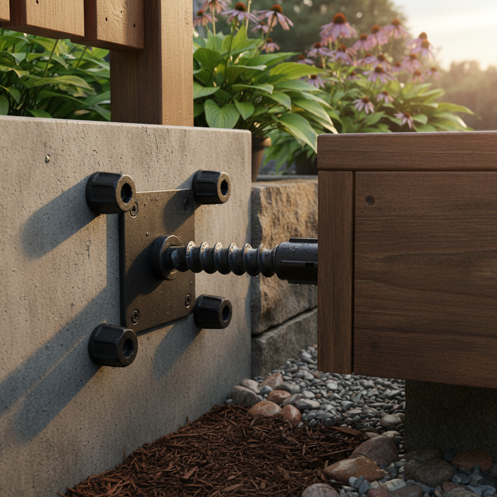 Wallboard Anchor For Outdoor Decking & Landscaping