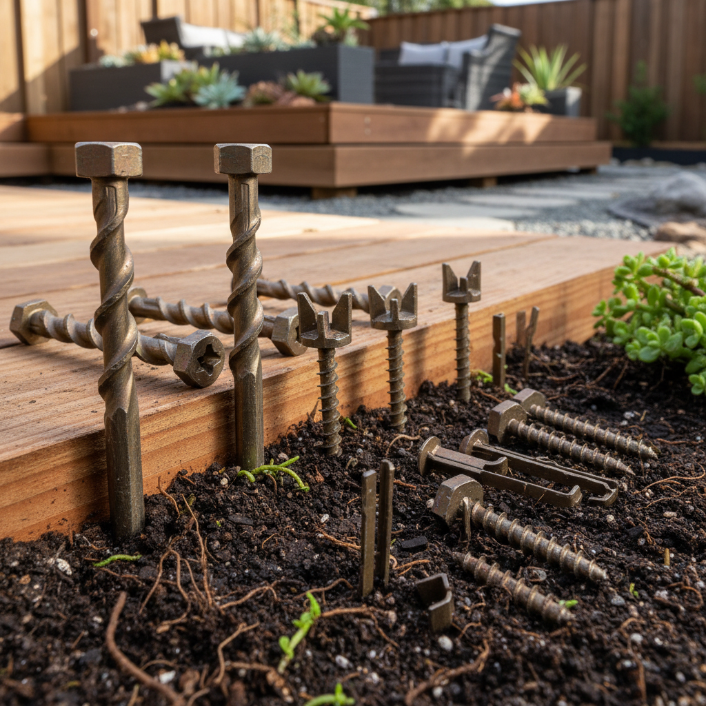 Self Drill Anchors For Outdoor Decking & Landscaping