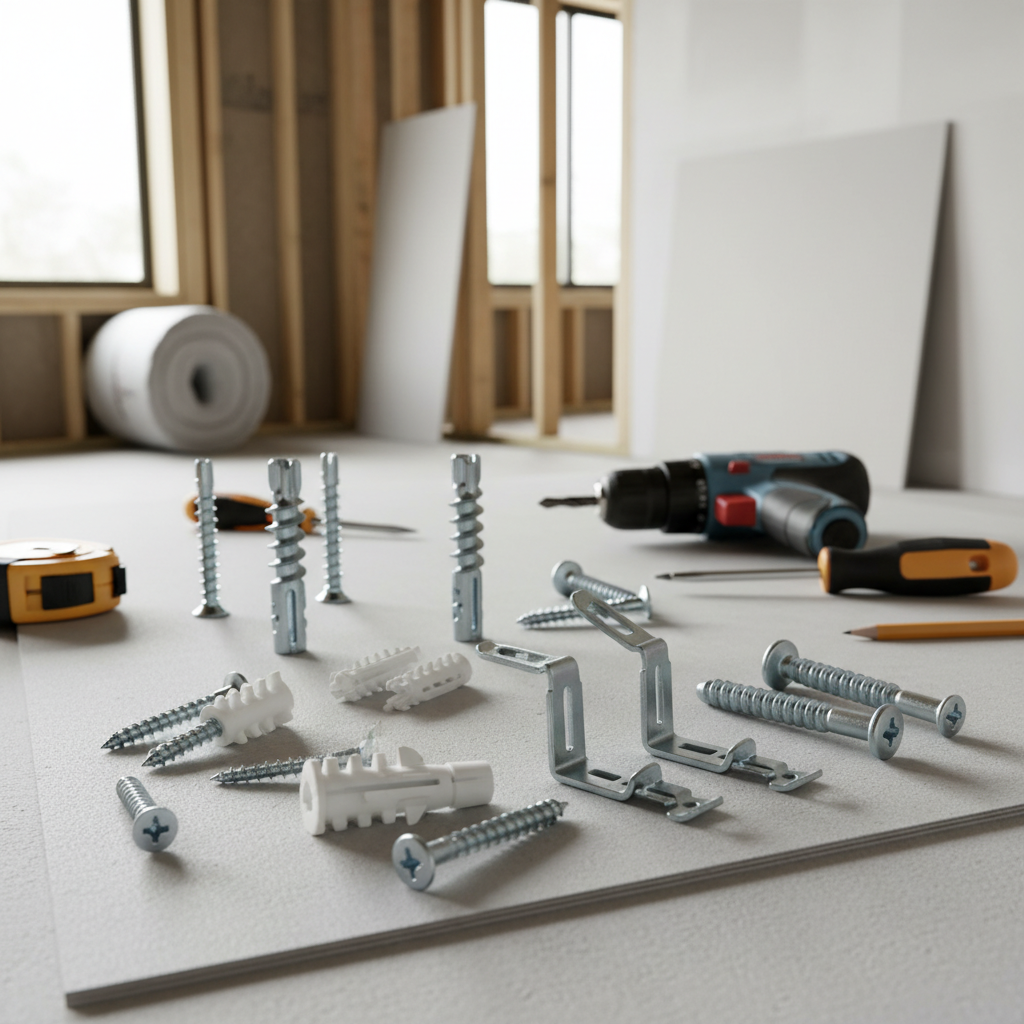 Wallboard Anchor For Interior Drywall & Gypsum Installation