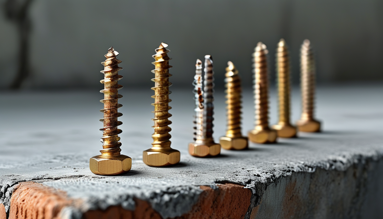Hex Wood Screws For Concrete & Masonry Fastening