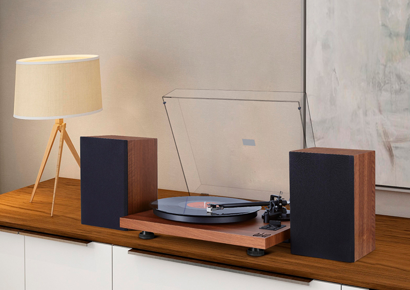 HP-H004 Turntable Record Player with Detachable Speakers
