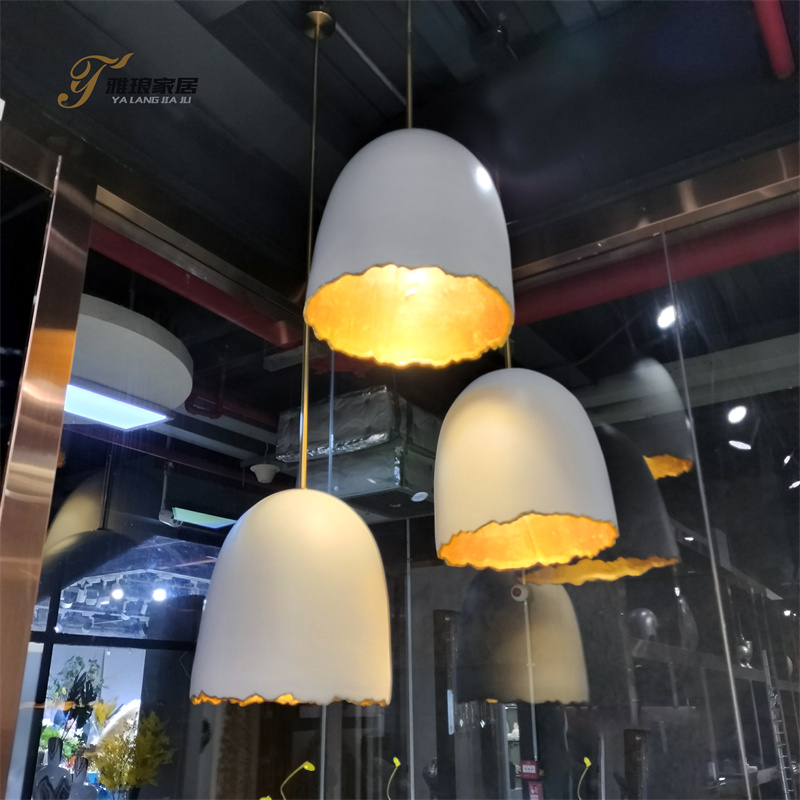 Bespoke Large Ceramic Egg Chandelier - Custom Engineering for Modern Luxury Interiors
