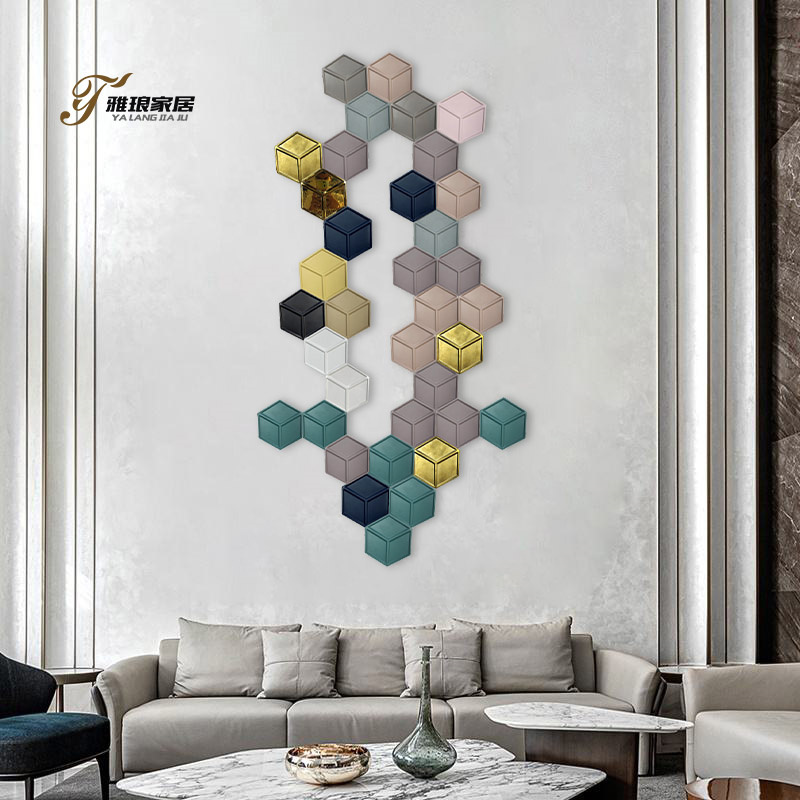 Modular 3D Hexagonal Ceramic Wall Art for Luxury Architectural Interiors