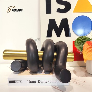 Yalang Home | Black and Gold Woven Artistic Decorative Piece, Reshaping the Aesthetic Tension of the Space
