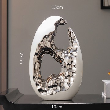 Yalang Home Decor | Golden and White Shell-shaped Decorative Piece, Restores the Artistic Atmosphere of the Space