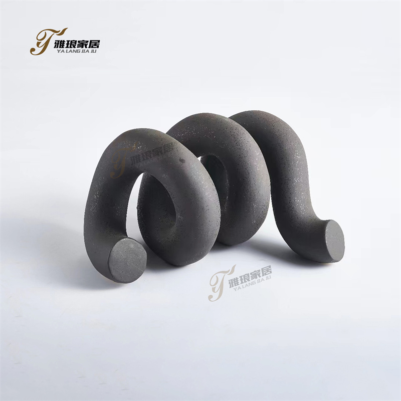 YaLang Home: Artistic Spiral Ceramic Decor Pieces