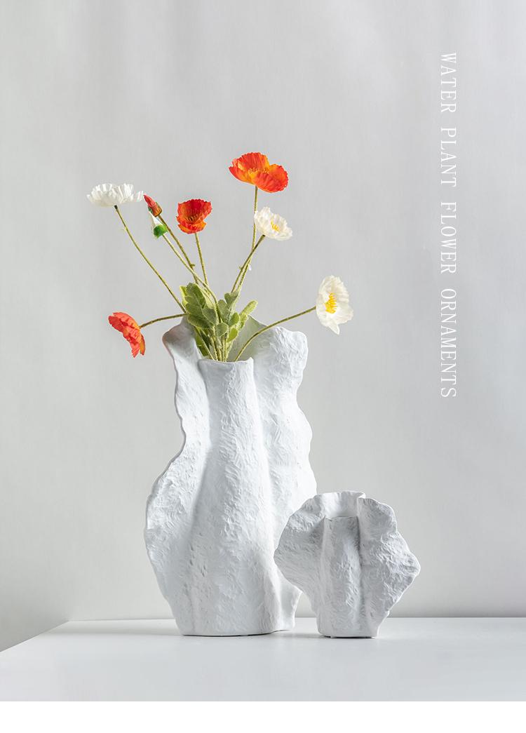 Abstract Textured Ceramic Vase Set-5