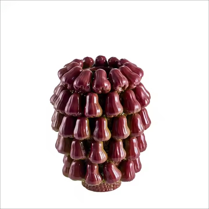 Ceramic Wax Apple Fruit Vase: Unique Home Decor for Modern Interior Styling
