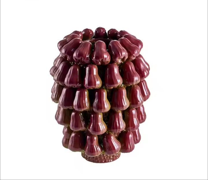 Ceramic Wax Apple Fruit Vase-02