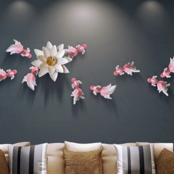 Ceramic Koi Fish Wall Art: Add Oriental Elegance and Prosperity to Your Space