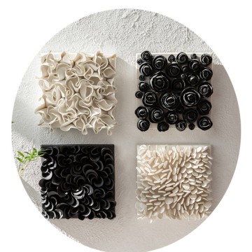 3D Textured Ceramic Wall Art Collection