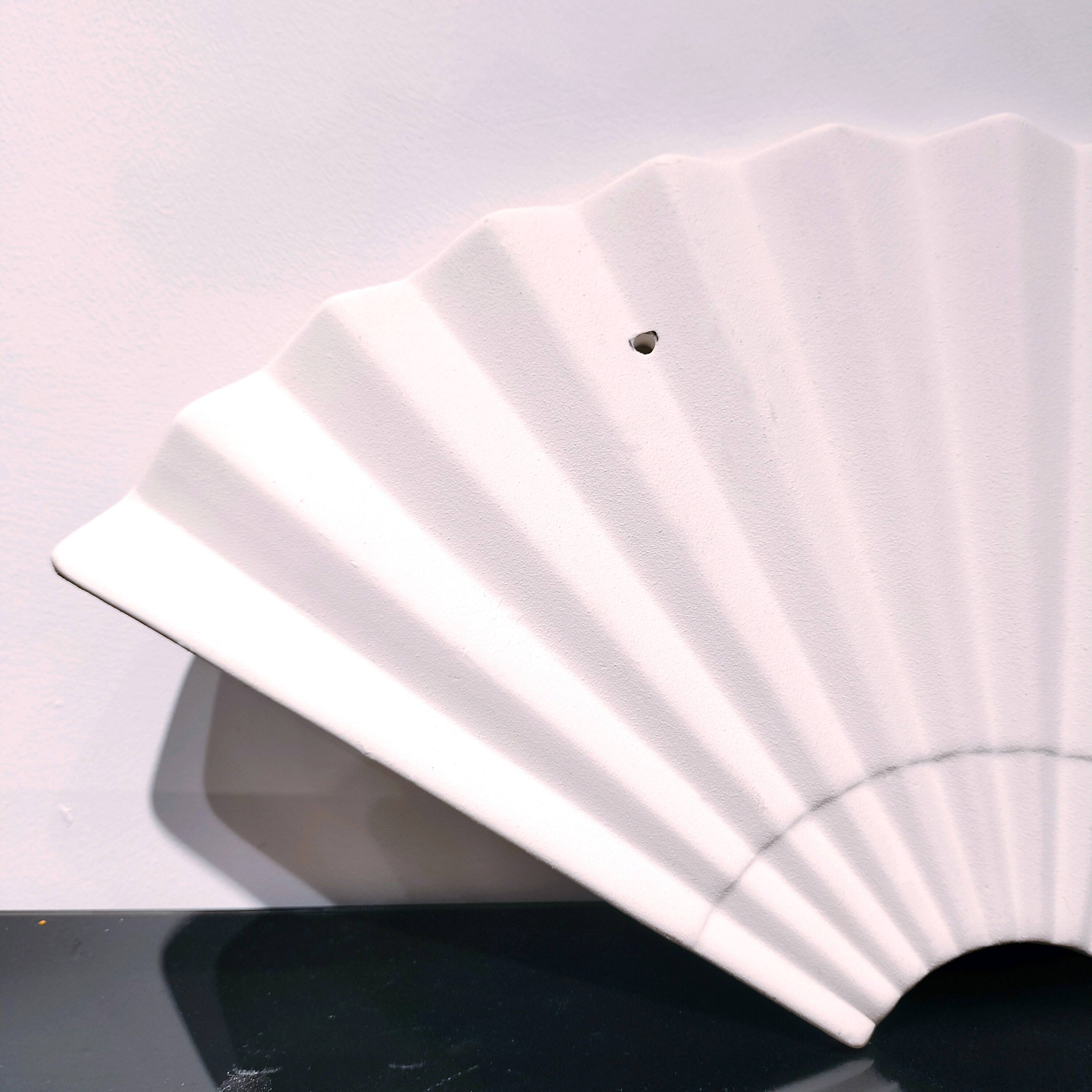 Zen-Style 3D Ceramic Fan Shadowbox Wall Art | OEM/ODM Custom Asian Wall Decor Manufacturer | Wholesale