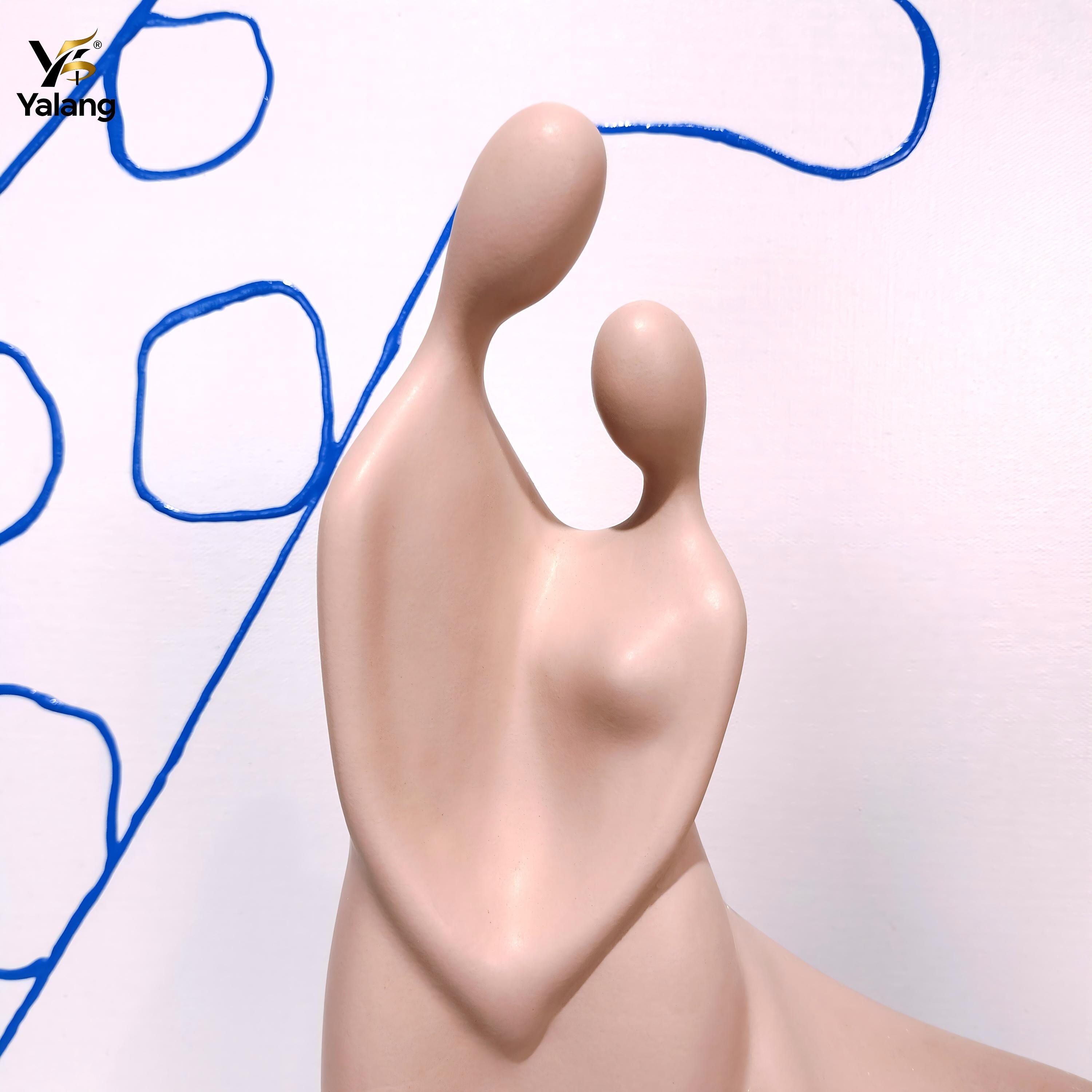 matte-slate-blue-pink-abstract-couple-sculptures