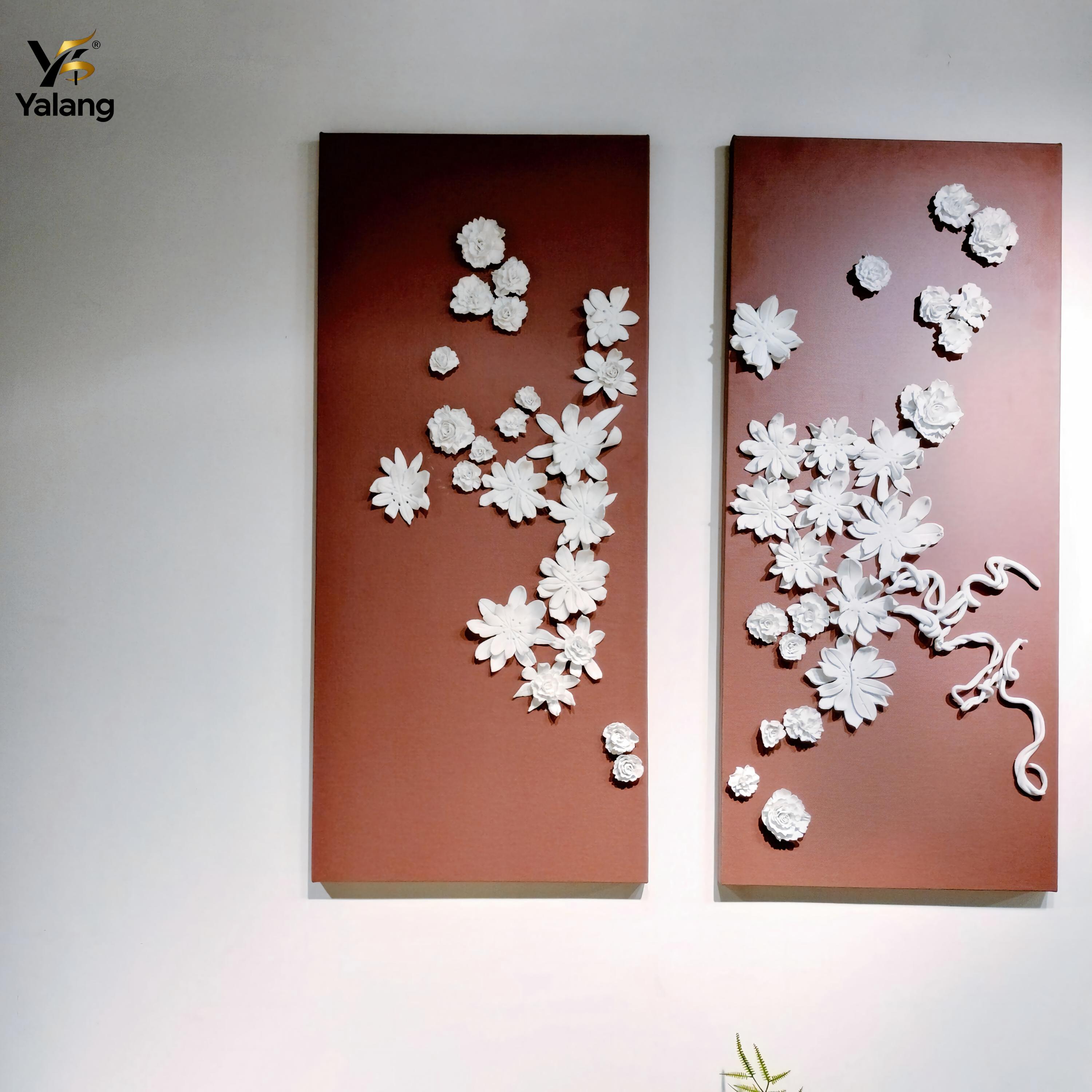 porcelain-flower-leather-triptych-panels