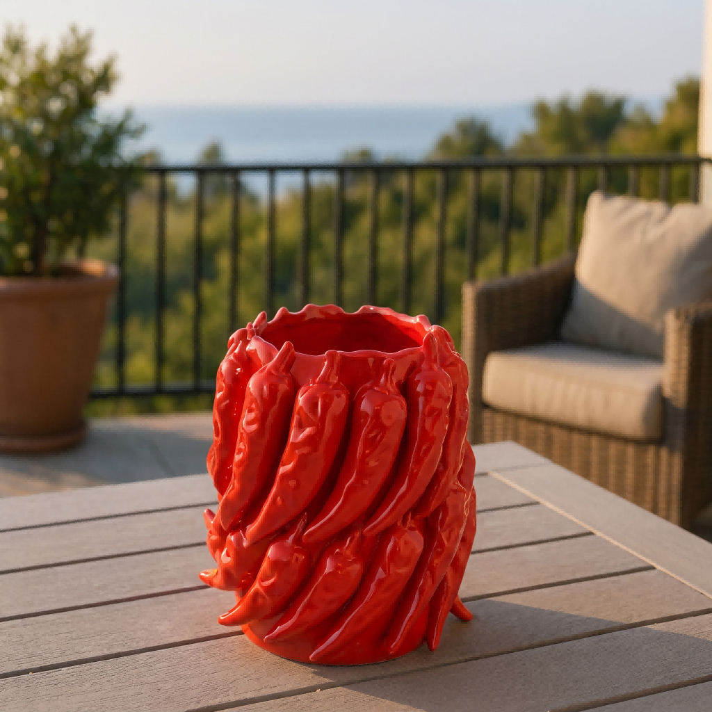 outdoor-hospitality-red-chili-ceramic-vase-patio-staging