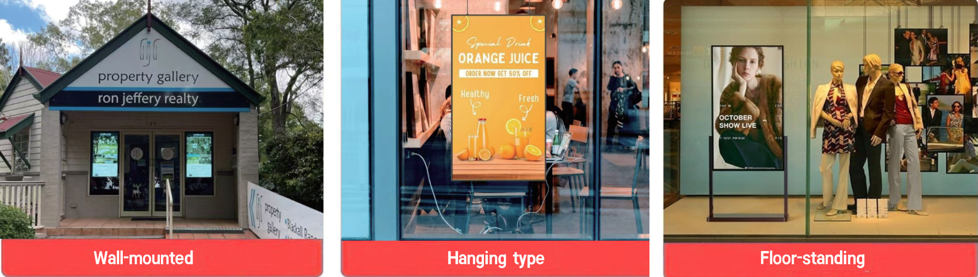 high-brightness window display screen (9)