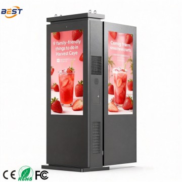 Double-Sided Outdoor Floor-Standing Advertising Display