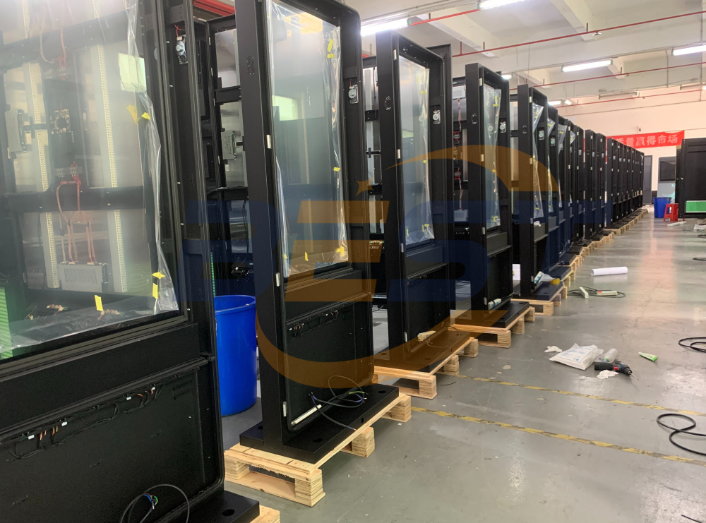 60 Units Outdoor Vertical Advertising Displays Under Production for German Client, Boosting Outdoor Digital Signage Presence