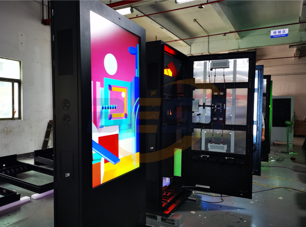 U.S. Client Orders 6 Units of 65-Inch Outdoor Dual-Sided Freestanding Displays: Production Testing in Progress