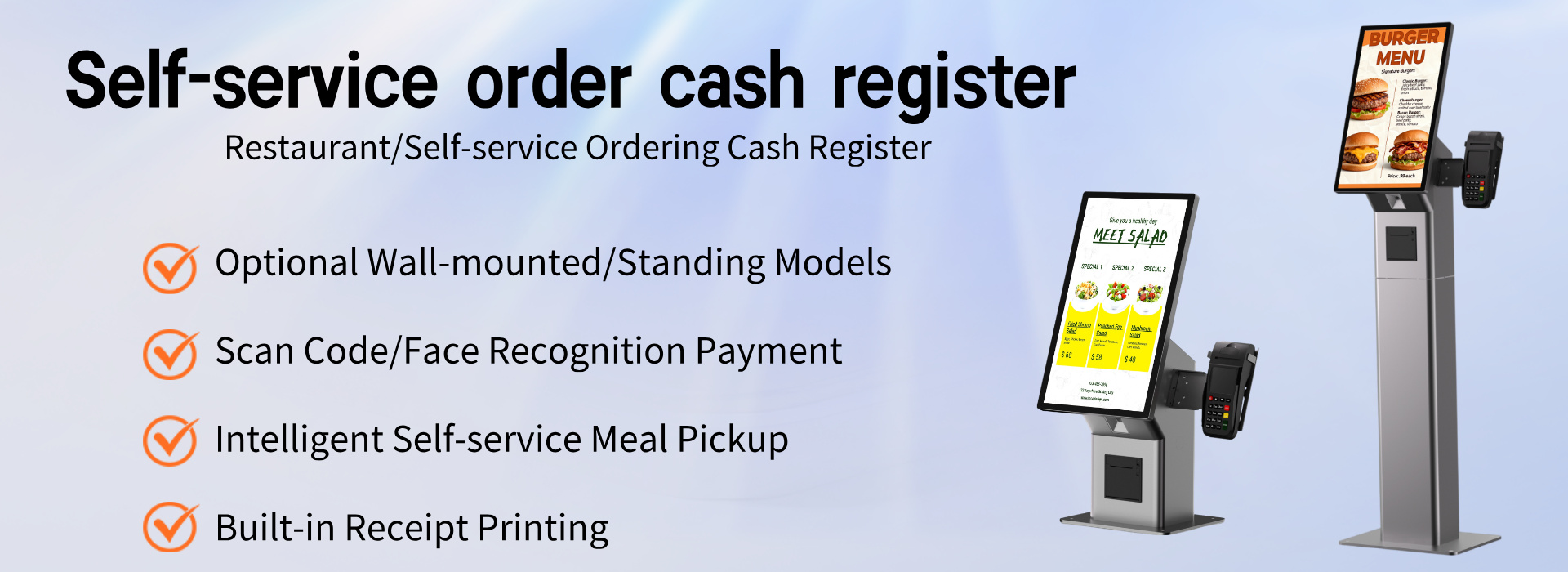 Floor-Standing Self-Service Ordering Kiosk
