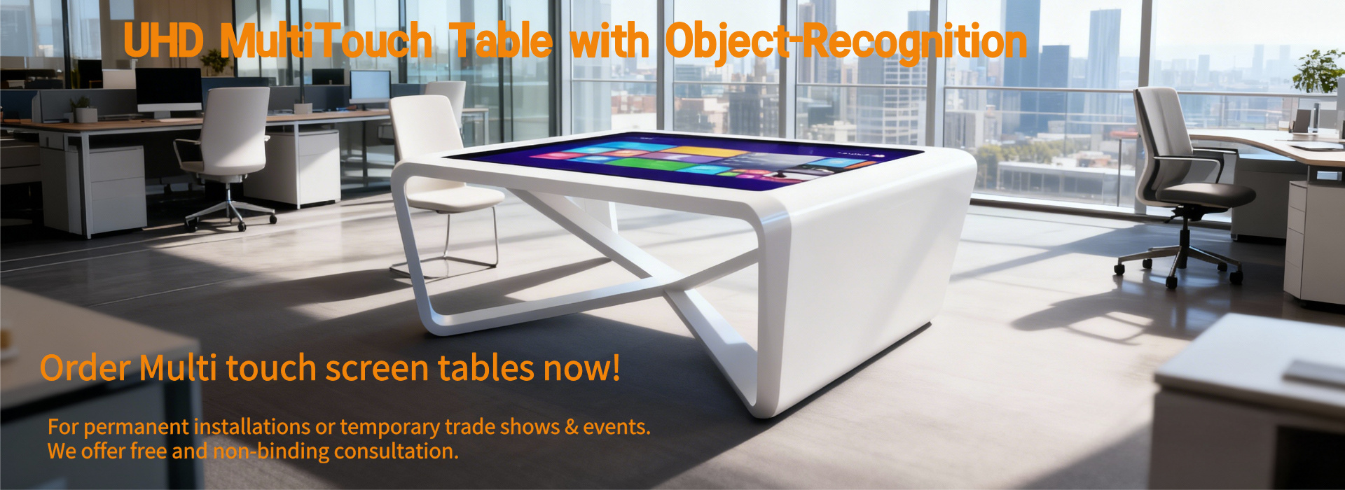 Table basse tactile
