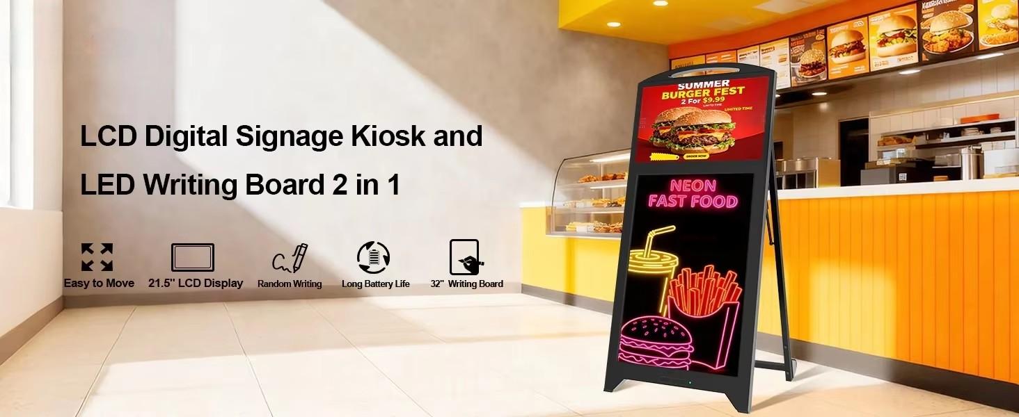 21.5 inch floor standing digital signage